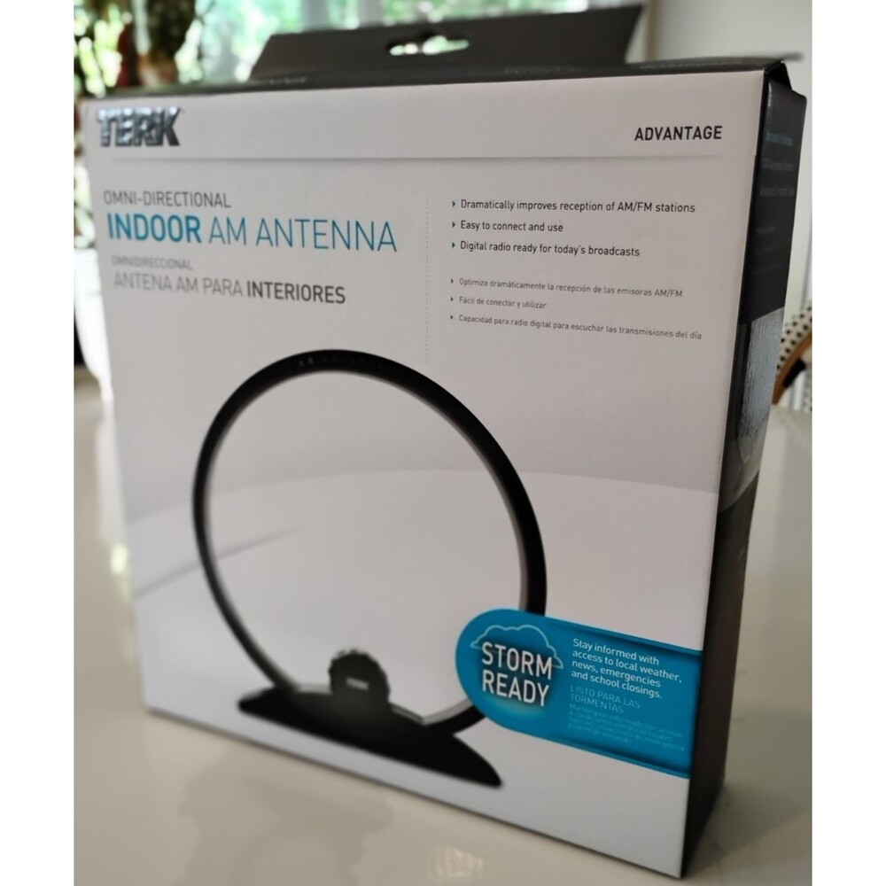 Terk AM Advantage Indoor Digital Radio Ready Antenna NEW in Box w/ Manual & Cord